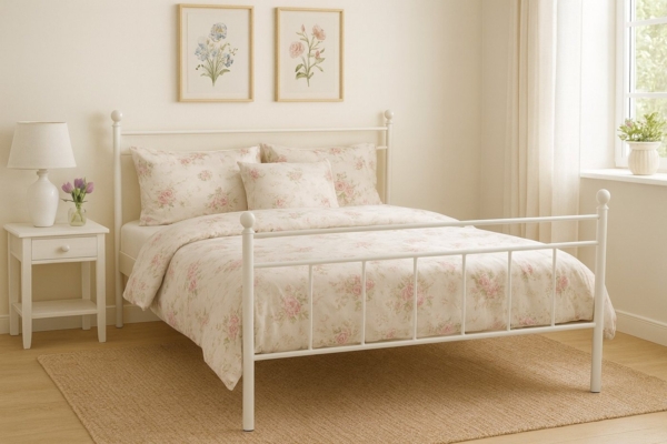 Metallbett "Rubi" 180x200 cm, weiß