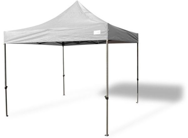 Grasekamp Faltpavillon Modena 3x3 m grau extra starkes Gestell grau