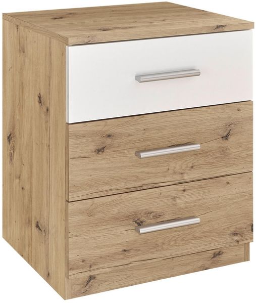 Nachtkommode >Isobel< in Artisan Eiche - 46x56x41cm (BxHxT) Bild 2