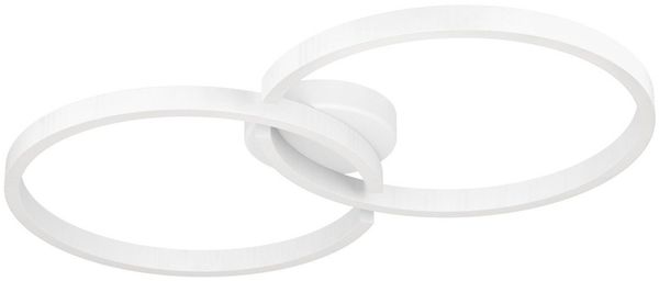 Eglo 900954 LED Deckenleuchte AMANDOLO Alu, Stahl, Kunststoff weiss 19,5W 2700-6500K L:67. 5cm B:38cm H:6. 5cm dimmbar