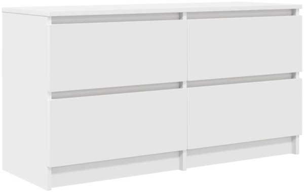 vidaXL TV-Schrank Weiß 100x35x54 cm Holzwerkstoff 861796