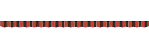 vidaXL Markisenschürzen-Ersatz Orange / Schwarz / Gelb 4,5 m Polyester 42000698 Bild 4
