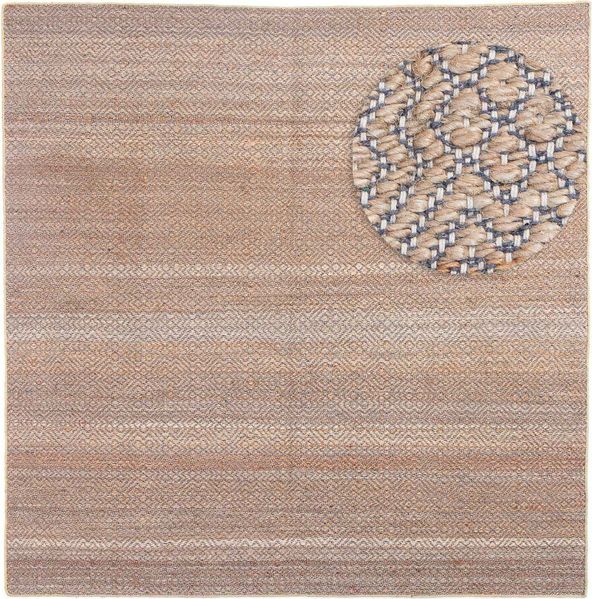 Juteteppich - Cosmo 150x150 cm - braun - quadratisch