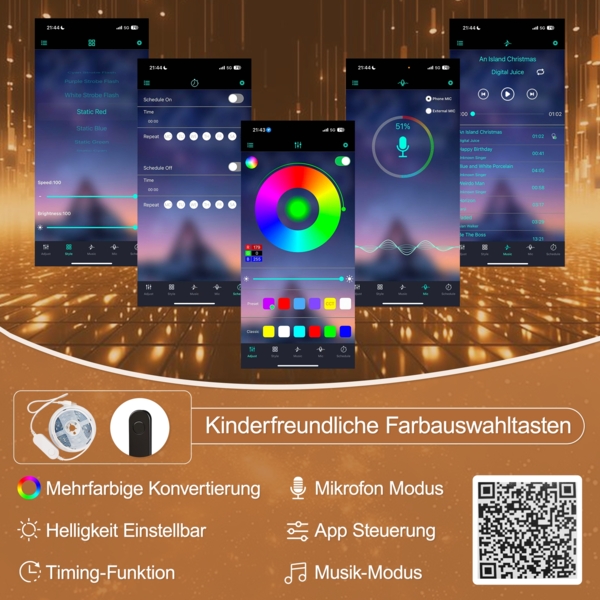 Merax Hochbett, Kinderbett 140x200cm, Doppelbett Mit LED-Leuchten, Fensterform, Ablageleiter, offenem Staufach, Schreibtisch, Steckdose, ohne Matratze, Weiß+Natur Bild 6