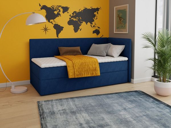 Sofnet Boxbett Flame (mit Bettkasten, Bonell-Matratze und Topper), Einzelbett, Polsterbett, Boxspringbett, Kinderbett, Jugendbett