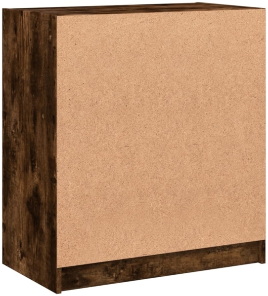 vidaXL Beistellschrank mit Glastüren Räuchereiche 68x37x75,5 cm 836424 Bild 7