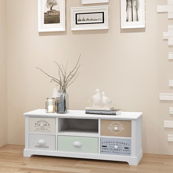 TV-Lowboard, TV-Schrank Französischer Stil Holz