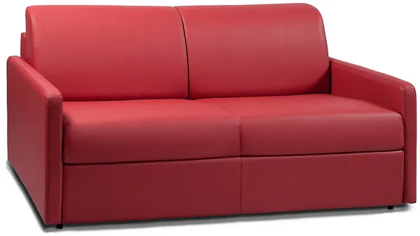 Vente-unique - CALIFE Sofa Kunstleder Rot - B 223 cm94 cm x H 85 cm x L 170 cm