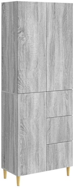 vidaXL Schrankset 2 pcs Grau Sonoma 66 x 34,5 x 90 cm Holzwerkstoff 3416580