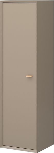 Germania Hängeschrank 2327-245 Calvi, melaminharzbeschichtete Spanplatte, Steingrau/Navarra-Eiche-Nb, 35 x 40 x 140 cm (BxHxT)