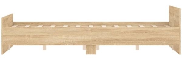 vidaXL Bettgestell mit Kopf- und Fußteil Sonoma-Eiche 140x190 cm 3203784 Bild 5