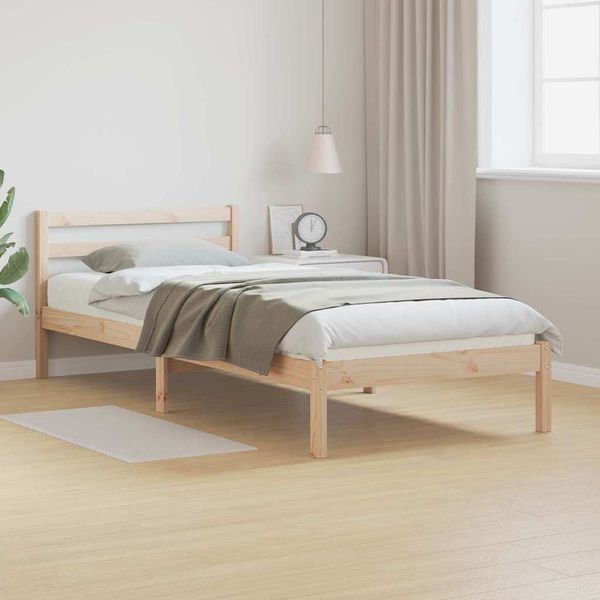 vidaXL Bettrahmen Braun 225,5 x 105,5 x 69,5 cm Massivholz Kiefer 869778