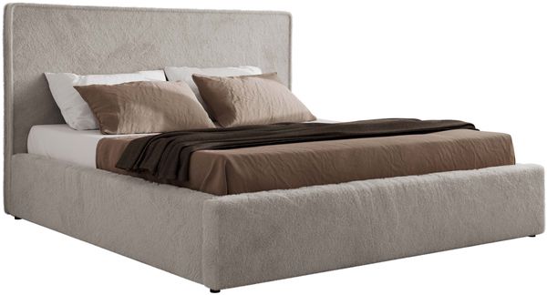 CORIVO CLASSIC Polsterbett mit Bettkasten & Stauraum, Doppelbett, inkl. Lattenrost, Metall-Hebeautomat mit Gasdruckfedern - Hellgrau Plüsch Bild 6