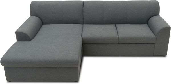 DOMO Collection Topper, Ecksofa mit Schlaffunktion, Webstoff grau, 155 x 245 cm Bild 6
