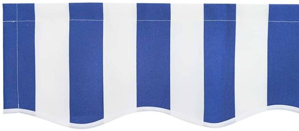 vidaXL Markisenschürzen-Ersatz Blau und Weiß 2,5 m Polyester 42000666 Bild 5
