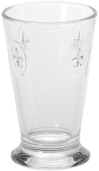 6x Longdrinkglas - Französische Gläser im Fleur de Lys Design