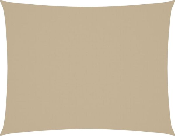 vidaXL Sonnensegel Oxford-Gewebe Rechteckig 2x3 m Beige 135145