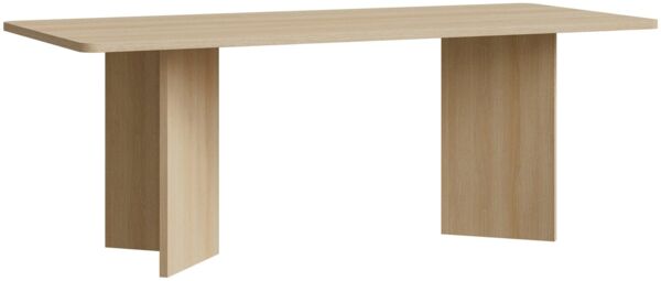 Selsey Esstisch 204×90 cm – Moderner Esszimmertisch in Eiche, Japandi & Minimalistisches Design, Große Tischplatte, Robuste Laminatplatte mit ABS-Kanten