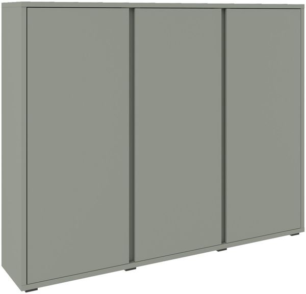 XORA 'LIV' Hochschrank, Holznachbildung schilf, 145 x 120 x 34 cm, höhenverstellbare Fachböden