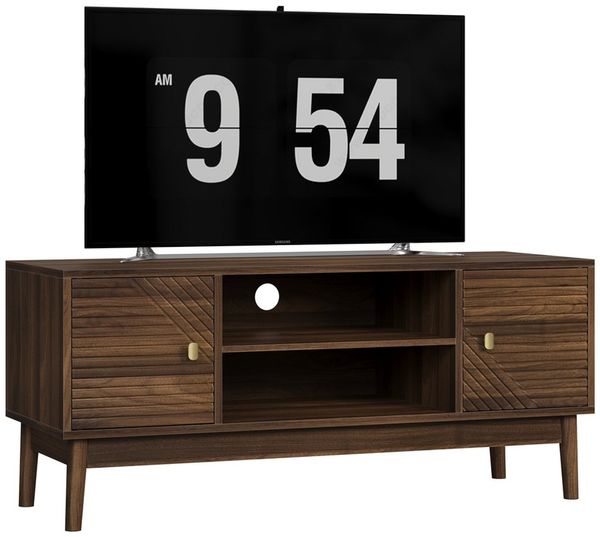 MODFU TV-Schrank Mid-Century Modern TV-Ständer (TV-Ständer für 32/45 Zoll Fernseher, Mid-Century Modern Design mit Stauraum, 1-St, 110 cm L x 40 cm B x 48 cm) mit Stauraum