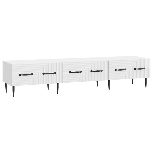 vidaXL TV-Schränk Hochglanz Weiß 147 x 34,5 x 30 cm Holzwerkstoff 894939