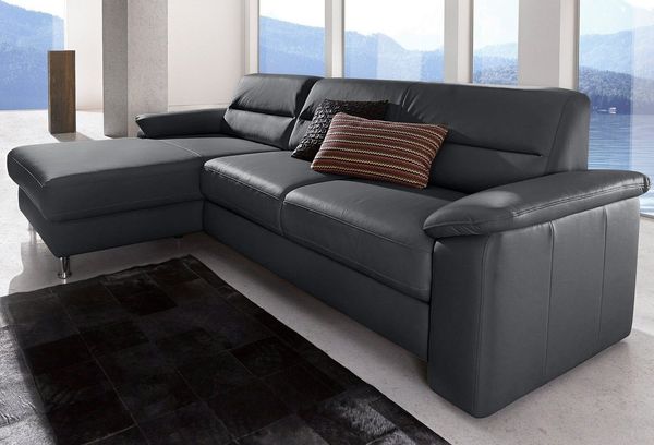 sit&more Ecksofa Ascara L-Form, inklusive Boxspring/Federkern-Polsterung, wahlweise mit Bettfunktion