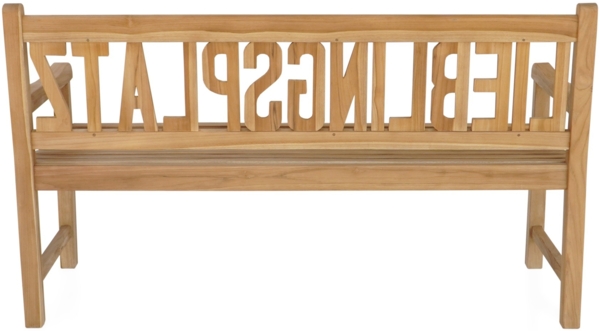 Teak Gartenbank LIEBLINGSPLATZ 150 cm 3-sitzig mit Armlehne Bild 5