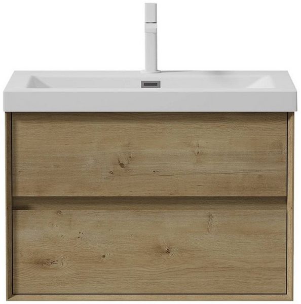 Mai & Mai Badmöbel-Set Waschtisch mit Unterschrank Mineralguss Waschbecken Hängend Rimo