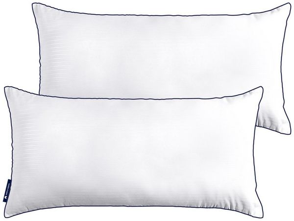 Gentle North Microfaserkissen Kopfkissen in Hotelqualität - Einzeln oder im 2er Set - 60° Waschbar, Füllung: Polyester, Rückenschläfer, Seitenschläfer, Bauchschläfer, Comfort, Reißverschluss für Füllung - Made in EU - allergikerfreundlich