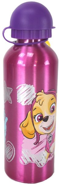 Aluminium Motiv Trinkflasche für Kinder 530ml Isoflasche mit Kappe Kinderflasche PawPatrol Girls
