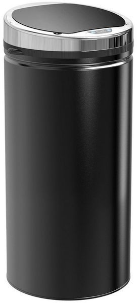 MC Star Mülleimer Sensor Mülleimer 42L, Elektrisch Automatischer Abfalleimer mit Deckel, Rostfrei, für Bad, Büro, Küche, Esszimmer, Stahl, Schwarz