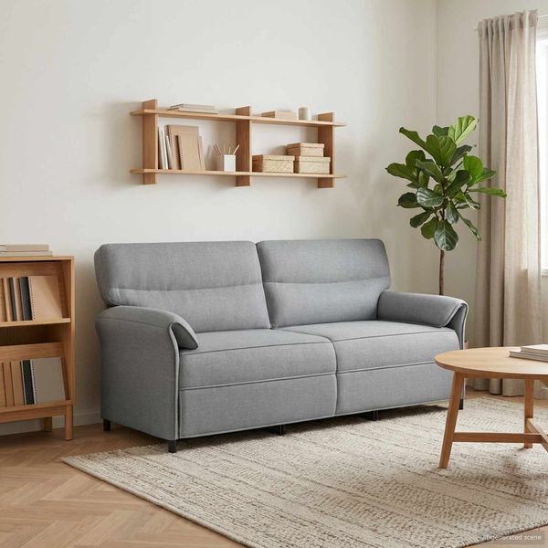 vidaXL Sofa 100% Polyester, Metallrahmen, MDF, Sperrholz 42033911