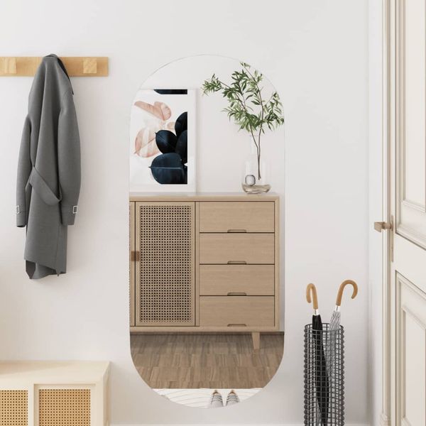 vidaXL Wandspiegel 40x90 cm Glas Oval 350457