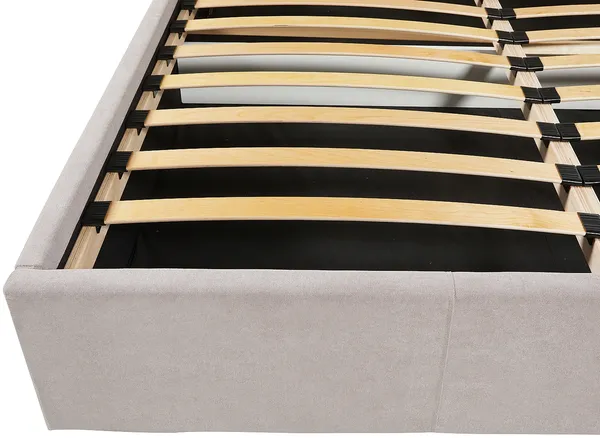 Vente-unique - ELIAVA Bett Stoff Beige - B 203 cm x H 106 cm x L 150 cm Bild 6