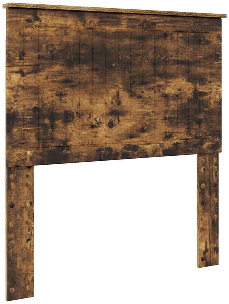 vidaXL Bettrahmen Geräucherte Eiche 90 x 200 cm Ingenieurs Holz 3411156 Bild 7