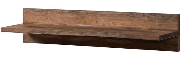 Wandregal Sheesham 110x25x20 grau geölt NATURE GREY #0110