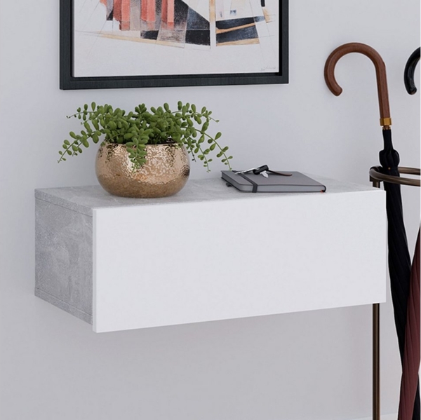 IDIMEX Nachtkommode NANI, Hängender Nachttisch mit Schublade Nachttisch schwebend