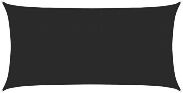 vidaXL Sonnensegel 160 g/m² Schwarz 2,5x4,5 m HDPE 311730