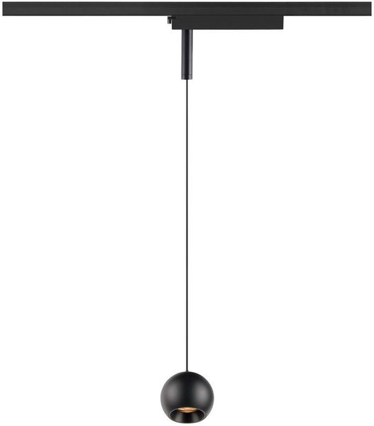 SLV LIGHT EYE® 2.0, 1~ Pendelleuchte, Pendellänge 200 cm, 2700 K, 30°,, schwarz - Leuchten mit 1 Phasen Adapter