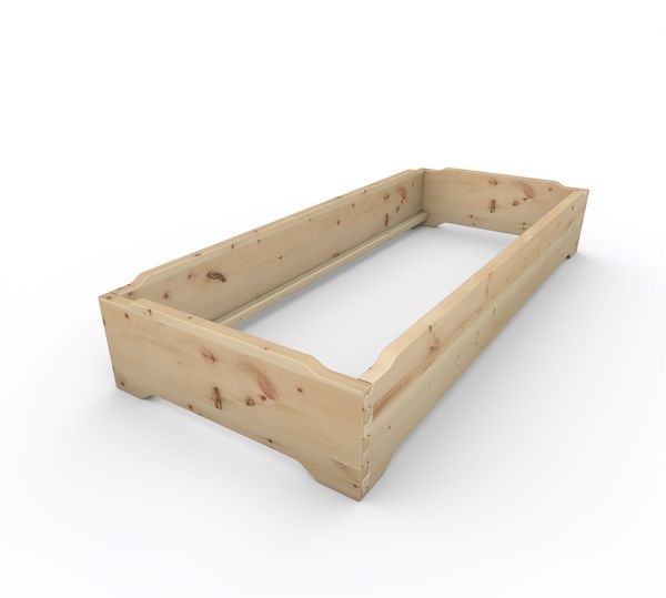Stapelbett Holzbett (Zirbe) "Gäste-Edi" 80 x 200 cm 33 cm Zirbenbett Gästebett