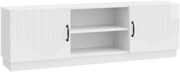 vidaXL TV-Schränk Hochglanz Weiß 150 x 31 x 47 cm Holzwerkstoff 895379