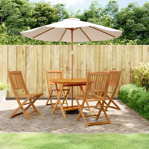 vidaXL 5-tlg. Garten-Essgruppe Massivholz Akazie 3203352