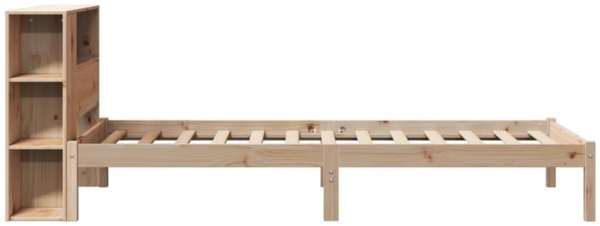vidaXL Massivholzbett mit Regal ohne Matratze 90x190 cm Kiefer 3321561 Bild 6