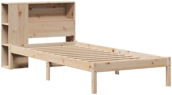 vidaXL Massivholzbett mit Regal ohne Matratze 90x190 cm Kiefer 3321561 Bild 2
