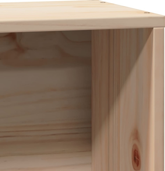 vidaXL Massivholzbett mit Regal ohne Matratze 90x190 cm Kiefer 3321561 Bild 8