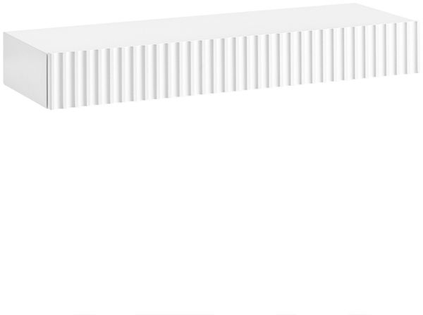 SoBuy FHK38-W Wandregal mit schublade, MDF, Lackiert, Weiß, 60 x 8 x 20 cm