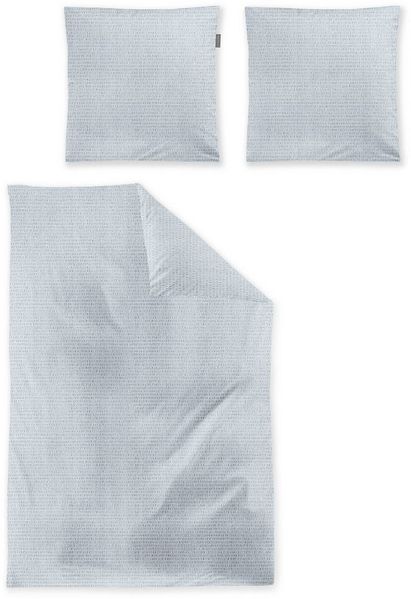Irisette Easy Soft-Seersucker Bettwäsche 135x200 Melange jade weiß 8514-20