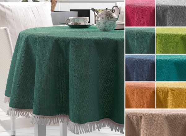 Beautex Tischdecke Garten Balkon Terrasse Camping Tischdecke, Eckig Rund Oval, Größe und (1-tlg) Bild 2