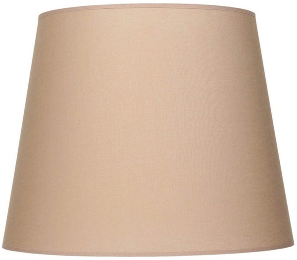 Licht-Erlebnisse Lampenschirm WILLOW, Stoffschirm Ø 38 cm konisch für Stehlampe E27 Beige Bild 5