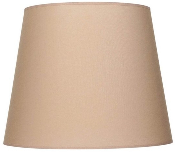 Licht-Erlebnisse Lampenschirm WILLOW, Stoffschirm Ø 38 cm konisch für Stehlampe E27 Beige Bild 4
